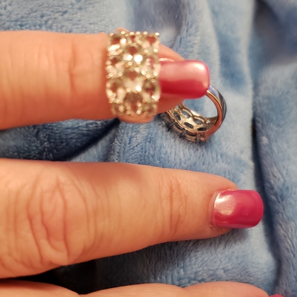 1.2 cm Brazilian Aquamarine Oval Hoop Earrings, Sterling Silver, 3.48 carats,NWT - Picture 4 of 7